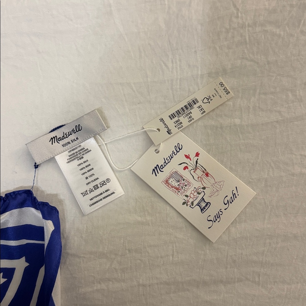 NWT Madewell Lisa Says Gah silk scarf - Picture 2 of 2
